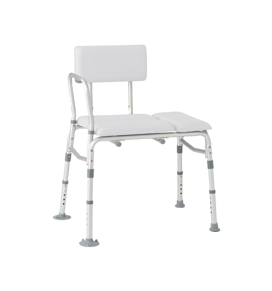 Padded Bariatric Transfer Bench with Optional Commode Opening- Rhythm Healthcare
