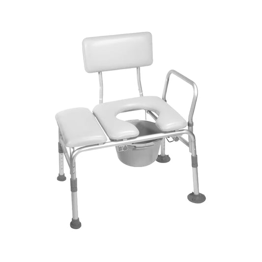 Padded Bariatric Transfer Bench with Optional Commode Opening- Rhythm Healthcare