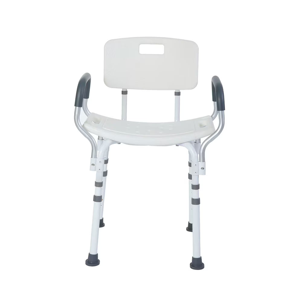 Premium Shower Chair with Back and Padded Arms - Rhythm Healthcare