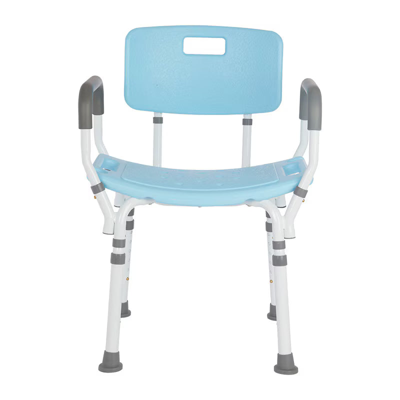 Premium Shower Chair with Back and Padded Arms - Rhythm Healthcare